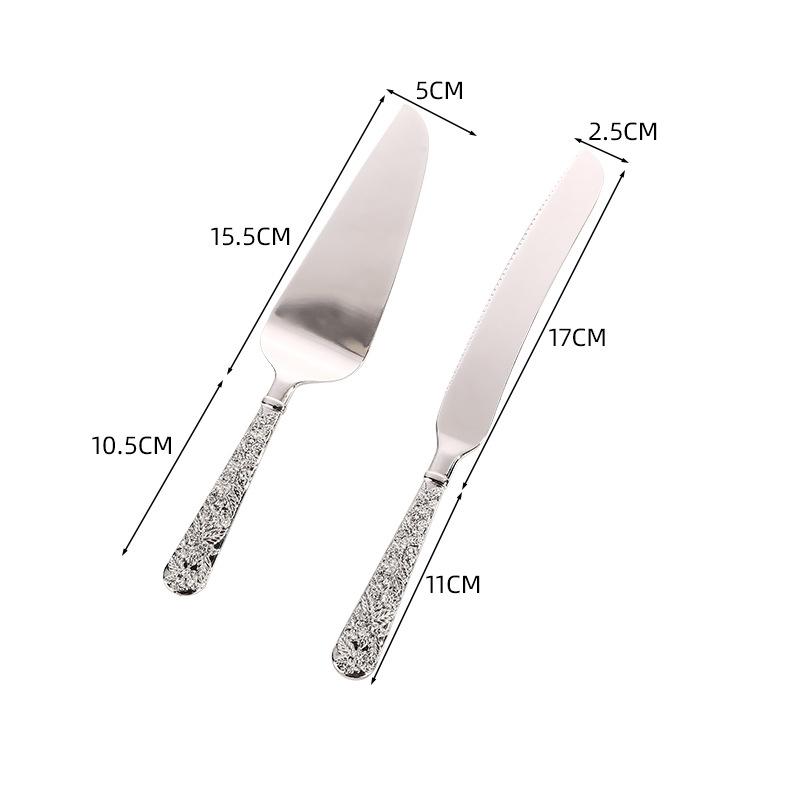 Легкий роскошный стиль, красиво вырезанный набор лопаток для ножей, набор ножей для резки хлеба, торта, лопатка для варенья, домашние столовые приборы