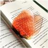 Transparent Apple Bookmark Premium Feeling Grape Tomato Bookmarks Simulation Bookmark  Student Gift