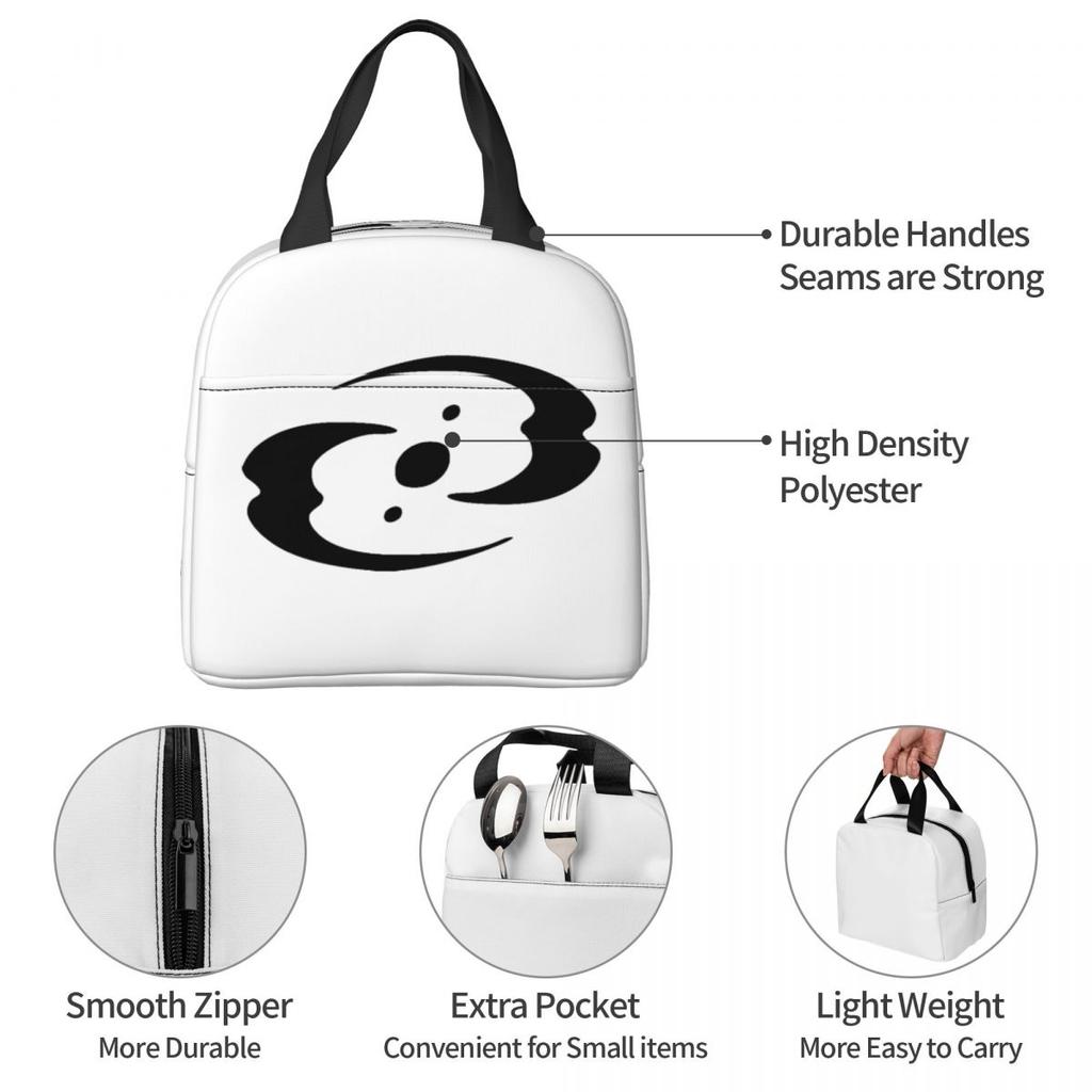Bionicle Three Virtues Symbol Insulated Lunch Bag for Women Kids Portable Food Boxes Thermal Lunch Box Tote