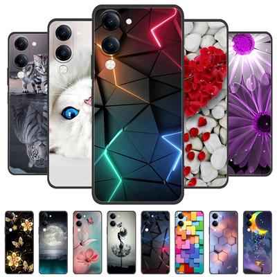 2025 Защитный чехол для Vivo Y04 4G Чехол Y 04 Черная крышка Лев Волк Силиконовые Мягкие Задние Чехлы Для Vivo Y29S 4G Y 29S Чехол для телефона