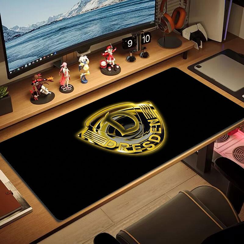 Dynamo Dresden Large Size Mouse Pad Large Gaming Table Cushion Non-slip Laptop Tablet Big Mousepad XXL Mat Mini PC Playmat With Lock edge
