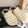 Летние женские новые туфли с отверстиями, платформа, нескользящие, легкие, милые, универсальные, трендовые, пляжные, можно