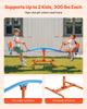 VEVOR Kids Seesaw, 136 kg Load Capacity, Sit and Spin Teeter Totter with Easy-Grip Handles, Kids Outdoor Playground Equipment, Outside Toys