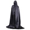 Halloween Cloak Shiny Hooded Solid Color Full Length Men Women Kids Adults Wizard Death Cosplay Cape Masquerade Costume Party Prop Supplies