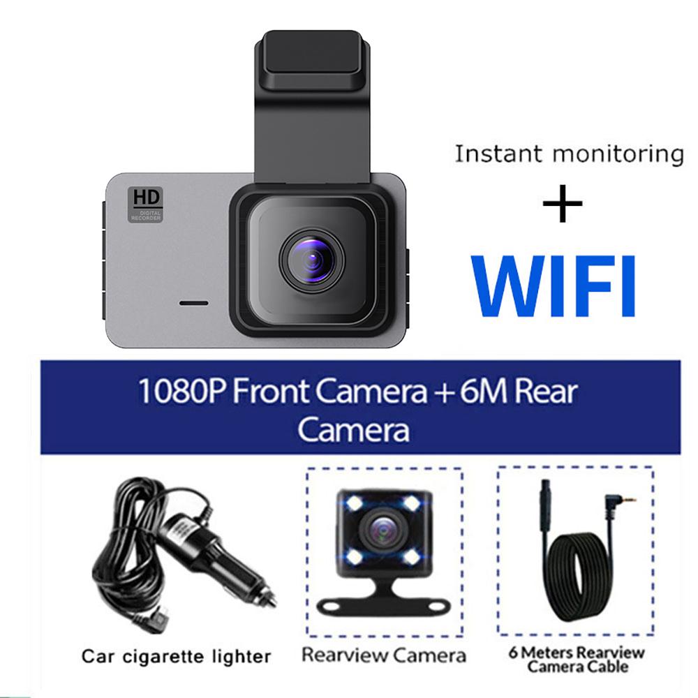 Dash Cam WiFi GPS Car DVR Rear View Reversing Car Camera Dashcam 1296P HD Car Video Recorder Auto Black Box Car Accessories