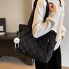 Yogodlns Women Padded Casual Handbag  Adjustable Strap Diamond Quilted Tote Bag Padding Shoulder Bag Slouchy Travel Bag