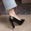Commute Shoes for Women Grace High Heels Classic Black Dress Shoes Sexy Thin Heels Comfortable Shallow Autumn Women's Pumps 2024