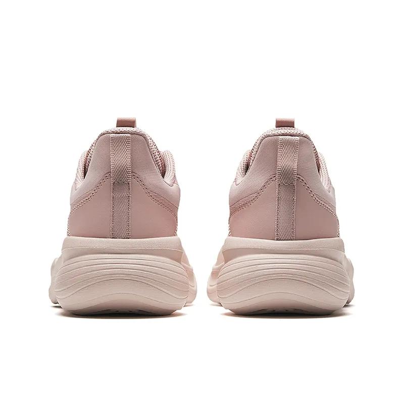 Anta Comfortable Cushioning Abrasion Resistant Cushioning , Wear Resistant Low top Running Shoes Women's Gray Pink (Unisex) Running Shoes
