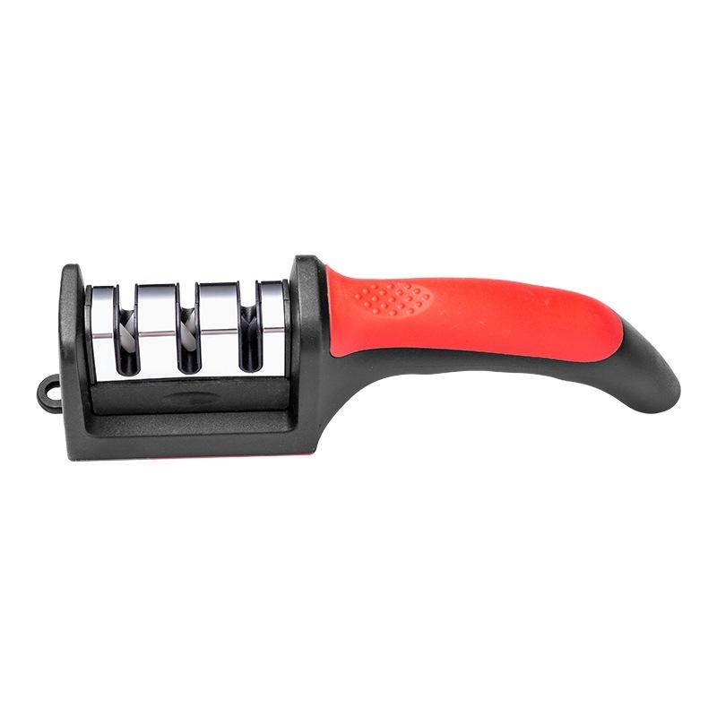 Household Knife Sharpener Kitchen Multi-Functional Three-Section Cutter Diamond Cutter Sharpening Stone