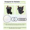 O Ring Seal Kit Compatible with Fluval FX6 FX5 Canister Aquarium Filter, Lid and Motor Seals, Includes A0 ×1, A7 ×2, A2 ×5