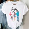 Women Sweet Family Clothing Casual Print Tee Mom Mother Mama Top Summer Fashion Tshirt Short Sleeve Lady Female Graphic T-shirt