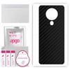 apgo Protective Skin Sticker for the Back Compatible with Tecno Spark 6, Wrap Film, Foil, Vinyl - Pattern Carbon Black