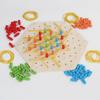 Деревянная геометрическая головоломка-цепочка для семьи, головоломки и развитие навыков