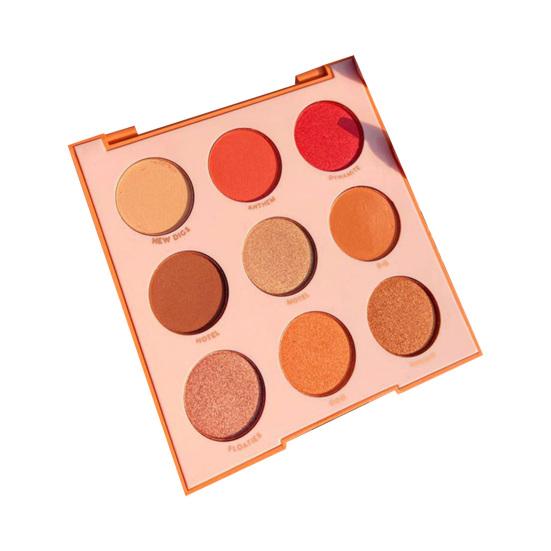 Тени для век Flash Водостойкая стойкая нелетучая пудра с мелкой текстурой 9-цветная красочная сияющая палитра теней для век Аксессуар для макияжа