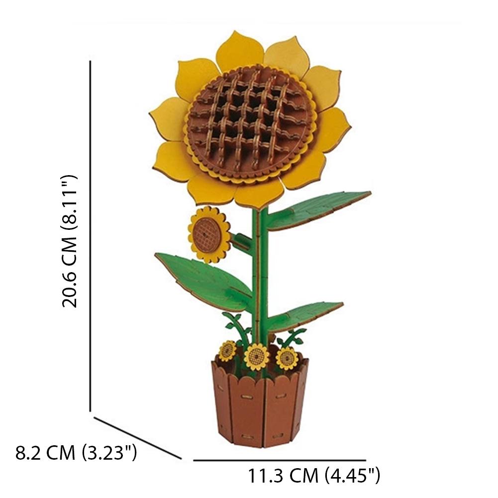 3D Деревянные Пазлы Цветы Сделай Сам Искусственный Ботанический Букет Набор Пазлов Домашний Декор Для Взрослых Подарок на День Матери День Рождения