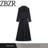 Za Export New Arrival Women's Clothing ZR Fashion Style Fashion All-Match Long Sleeves Shirt Style Midi Skirt Dress 8852065