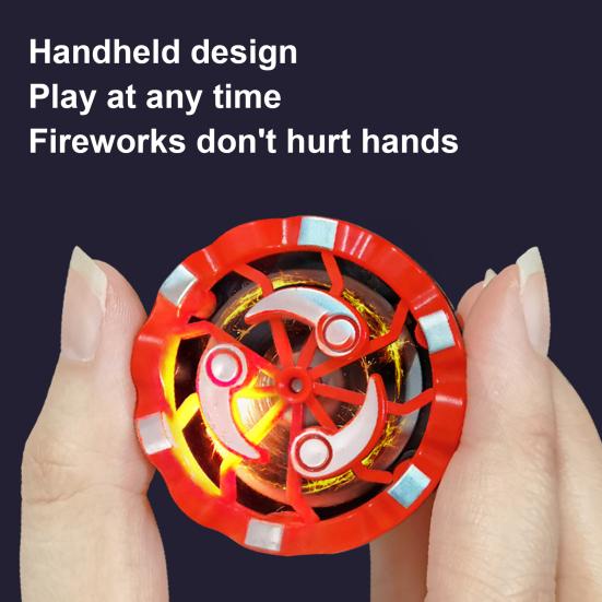 Светящийся волчок для снятия стресса, портативный, светящийся гироскоп, искры при столкновении, подсветка