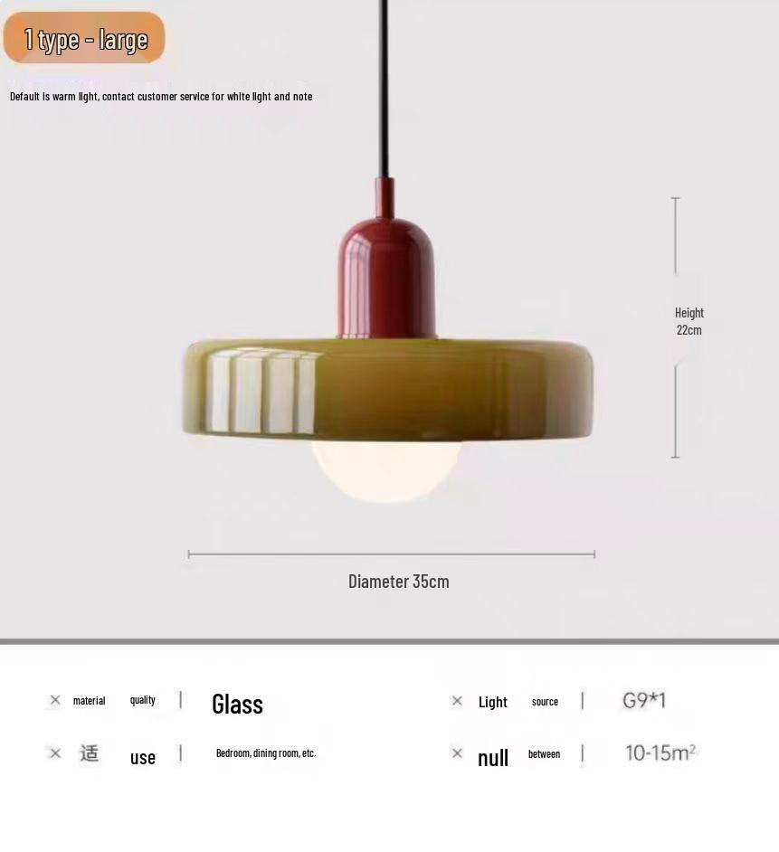 Винтажный подвесной светильник из зеленого стекла в стиле Мемфис - Современная прикроватная люстра в стиле Баухаус