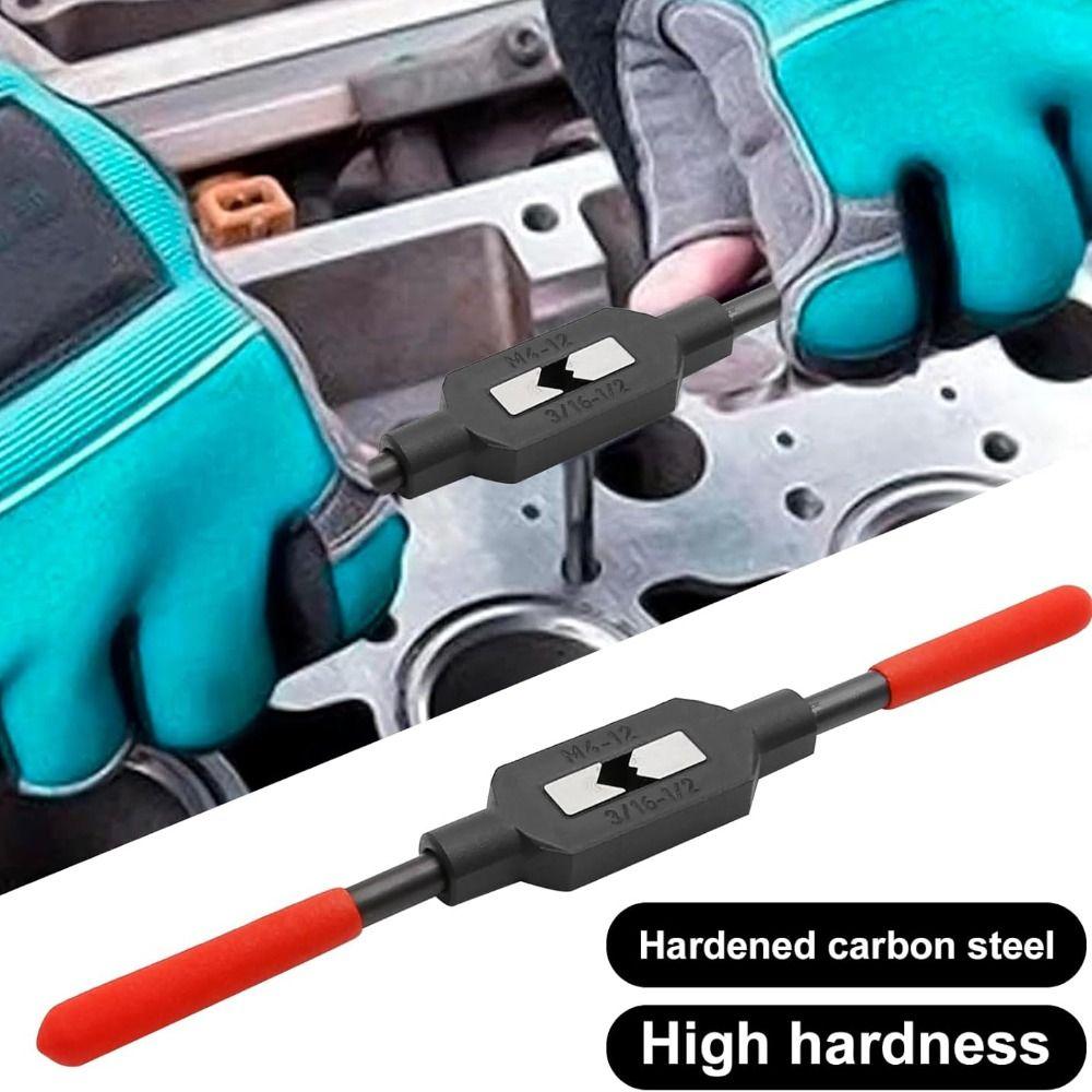 Carbon Steel Tap Handle Tool M1-M10 Tap Reamer Tool Professional Tap Wrench Thread Cutting