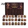 Halloween Countdown Ritual Advent Calendar 2026, 24 Day with Mini Figurines, Surprise Collectible Fairy Toy Set for Kids Adults, Party Favors Tabletop