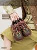 Summer new top layer cowhide retro comfortable commuting casual sports style front lace up women's shoes