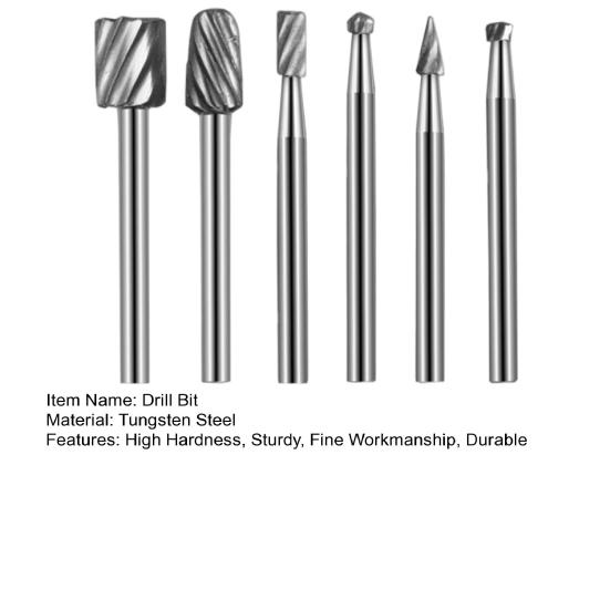 6 шт. спиральные фрезы высокой твердости, износостойкие деревообрабатывающие дрели, роторные напильники, товары для дома