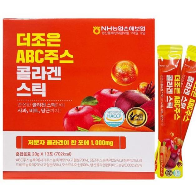Стикер с желе-коллагеном Joeun ABC Juice 20 г x 26 шт. / KBeauty, Корейская добавка, Пищевая добавка