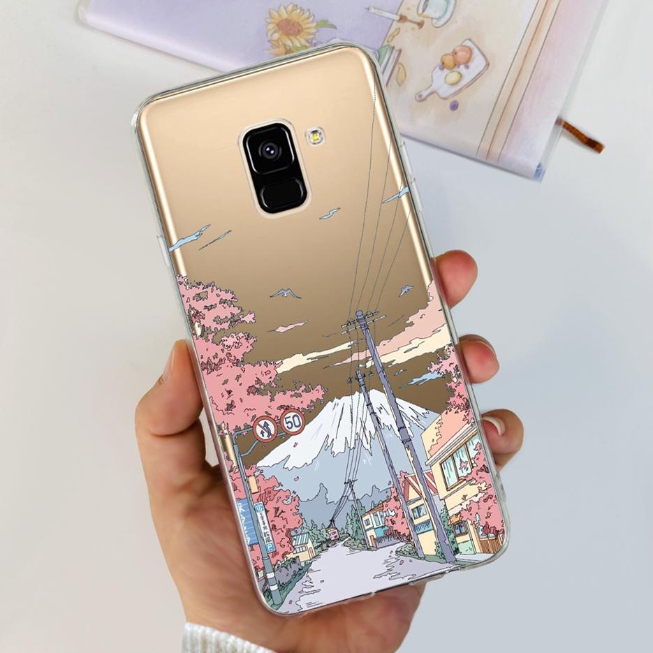 Чехол для Samsung Galaxy A8 Plus 2018 SM-A730F Роскошный Расписной Чехол Мягкий Силиконовый Чехол для Телефона Для Samsung A8 2018 A530F A8+ Fundas