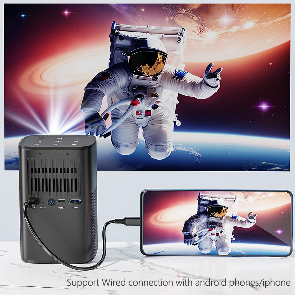 Портативный 3D 4K мини 1080P M1 проектор для домашнего кинотеатра