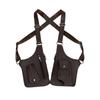 Luxury Underarm Strap Wallet Pocket Vintage Shoulder Harness Bag Double Shoulder Pouch  Pack