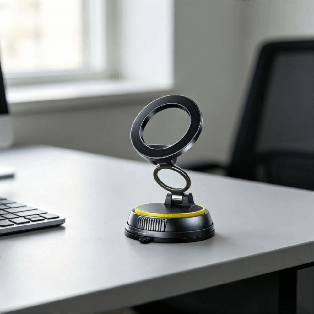Vacuum Suction Cup Magnetic Car Phone Holder 360 Rotation Vacuum Car Phone Mount Car Dashboard