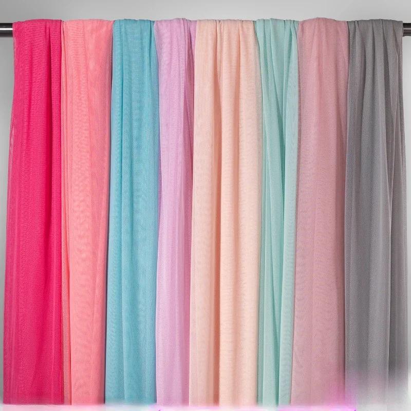 40D Mesh Fabric High Elastic Knitted Soft Four Sided Elastic Dress Bottom Cloth Diy Sewing Meters Nylon Spandex Material