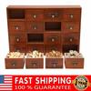 Аптекарский шкаф с 16 ящиками, ящики для картотеки, лекарства, винтажная мебель, деревянный органайзер для ящика стола для кофе, карт