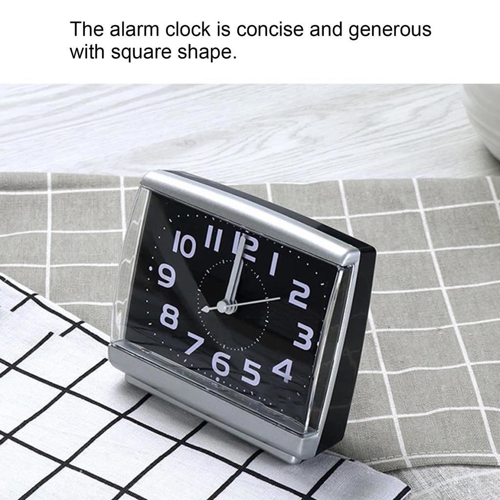 Бесшумный будильник Простой Настольный будильник Студенческая спальня Украшение для дома