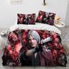 D-Devil May Cry Dmc Игра Геймер Одеяло Постельное белье Комплект Пододеяльник Постельный комплект Чехол на одеяло Наволочка King Queen Размер Постельное белье Комплект Дети