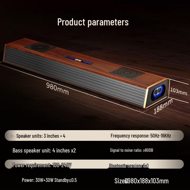 Newman G69 PRO Home Theater Soundbar with Wireless KTV