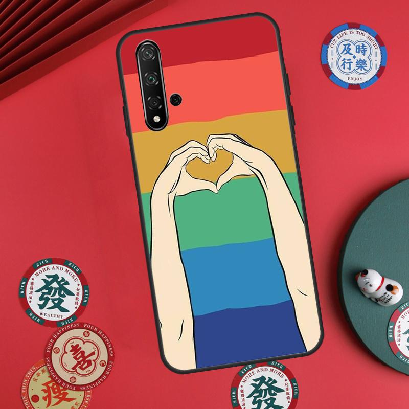 Чехол для Huawei Nova 11i 8i 12i 12s 9 10 SE Y60 Y70 Y90 Y72 Y73 Y61 Y91 P60 Pro P30 P40 Lite - Радужный Прайд ЛГБТ Геи Лесбиянки