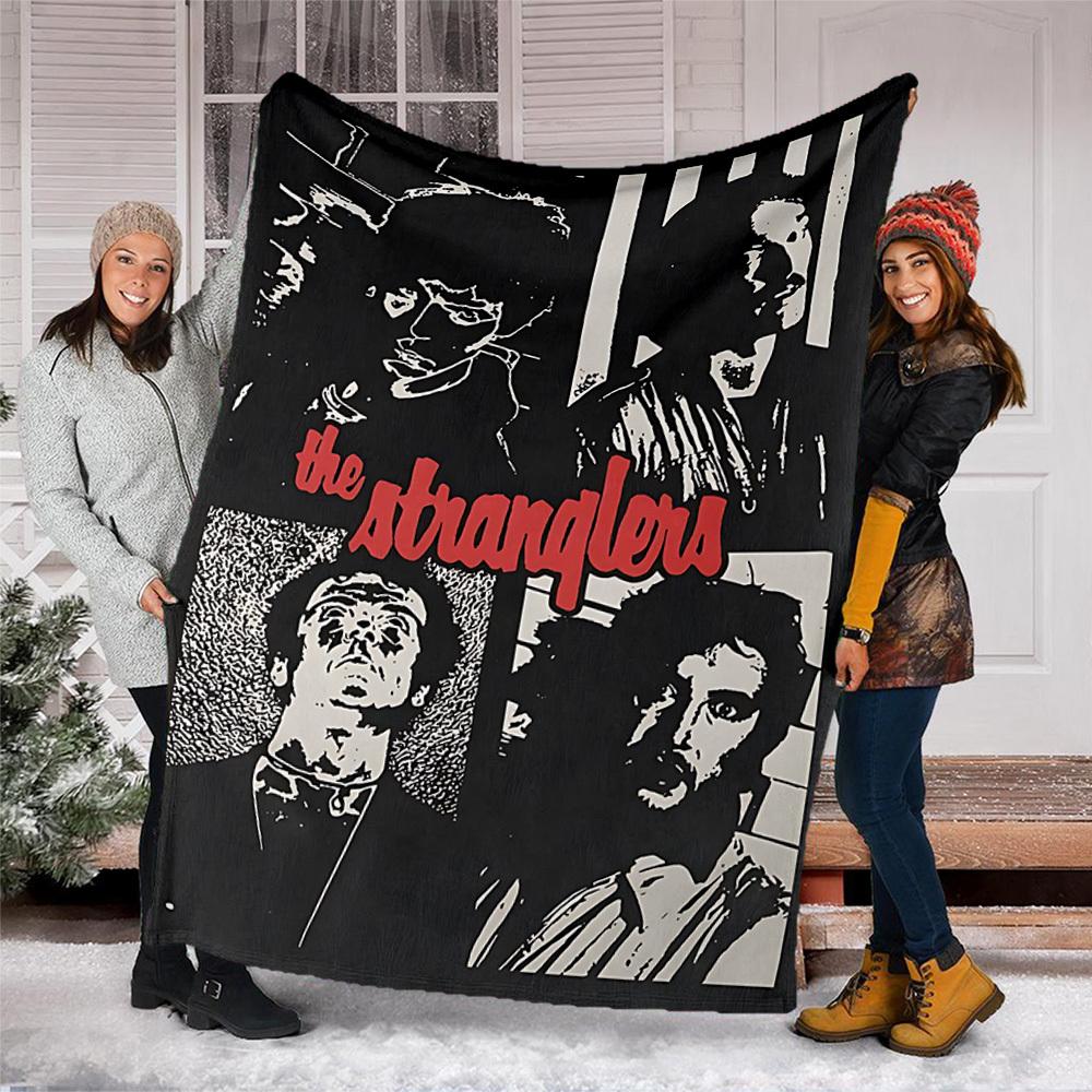1 шт. Фланелевое одеяло The Stranglers для улицы, Уютное и теплое, Мягкое, Игривый дизайн, Для сна, Кемпинга,
