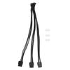 12VHPWR PCIE 5.0 Type A 90 Degree Extension Cable 12VHPWR 12+4Pin To 3x8Pin GPU Cable for 3090Ti 4090 4080 Graphics Card