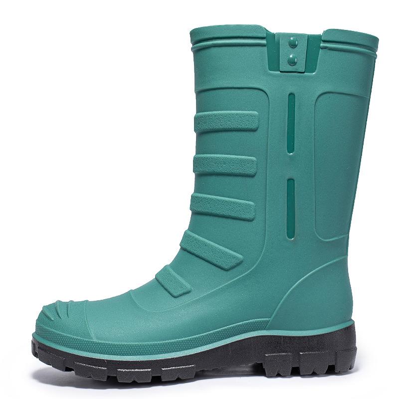 Сапоги для мужчин на открытом воздухе для пар, высокие дождевые туфли, водонепроницаемые галоши, сапоги для мужчин, рыбалки, работы в саду, резиновые сапоги для женщин и мужчин