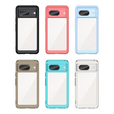Прозрачный чехол для Google Pixel 8 Чехол для Google Pixel 8 7 Pro 6A 7A Чехол Funda Funda Жесткий полупрозрачный противоударный бампер Pixel 8