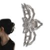 Заколка для волос на Хэллоуин 10,5 см для женщин, креативный сплав, в форме паука, зажим-акула, модные металлические аксессуары для волос, женская заколка