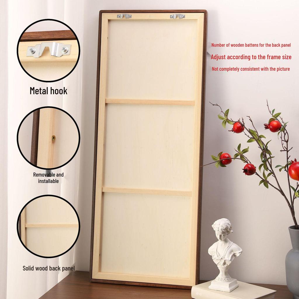 Большая рамка для фото из массива черного ореха - Новый китайский стиль, фон для масляной живописи и каллиграфии, настенный декор