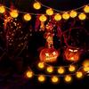 Battery Powered Halloween Pumpkin String Light LED Pumpkin Lantern Decorative Fairy Lamp for Haunted House Yard Party Room Decor