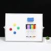 Desktop Whiteboard Double-Sided Magnetic with 360 Degree Rotatable Bracket Portable Writing Board for Home Office