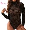 Bodysuit Underwear Sheer Mesh Sexy Slim-fitting Sleep Colthes See Sexy Wear Through Underwear