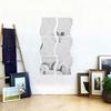 6pcs Self Adhesive Mirror Tiles Kitchen Wall Decal Sticker Stick On Home Decor