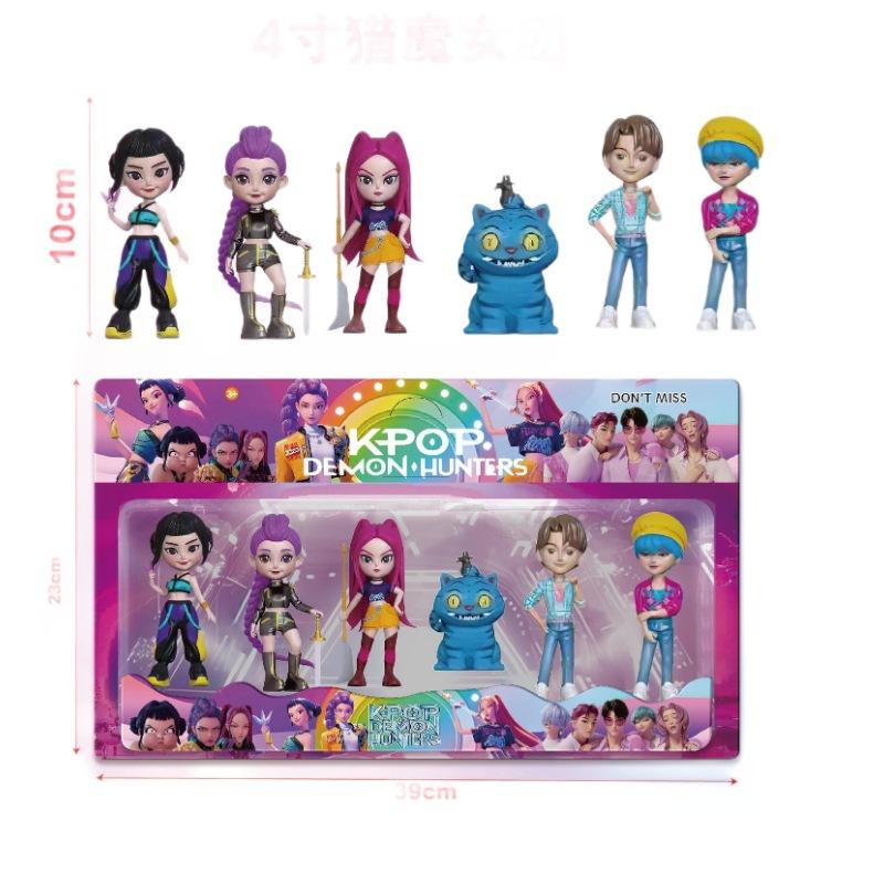 Новая Q-версия Охотник на ведьм K-pop Корейская волна Тигр Звезда Серия Фигурок Периферийный Модель для игры в прилив Украшение