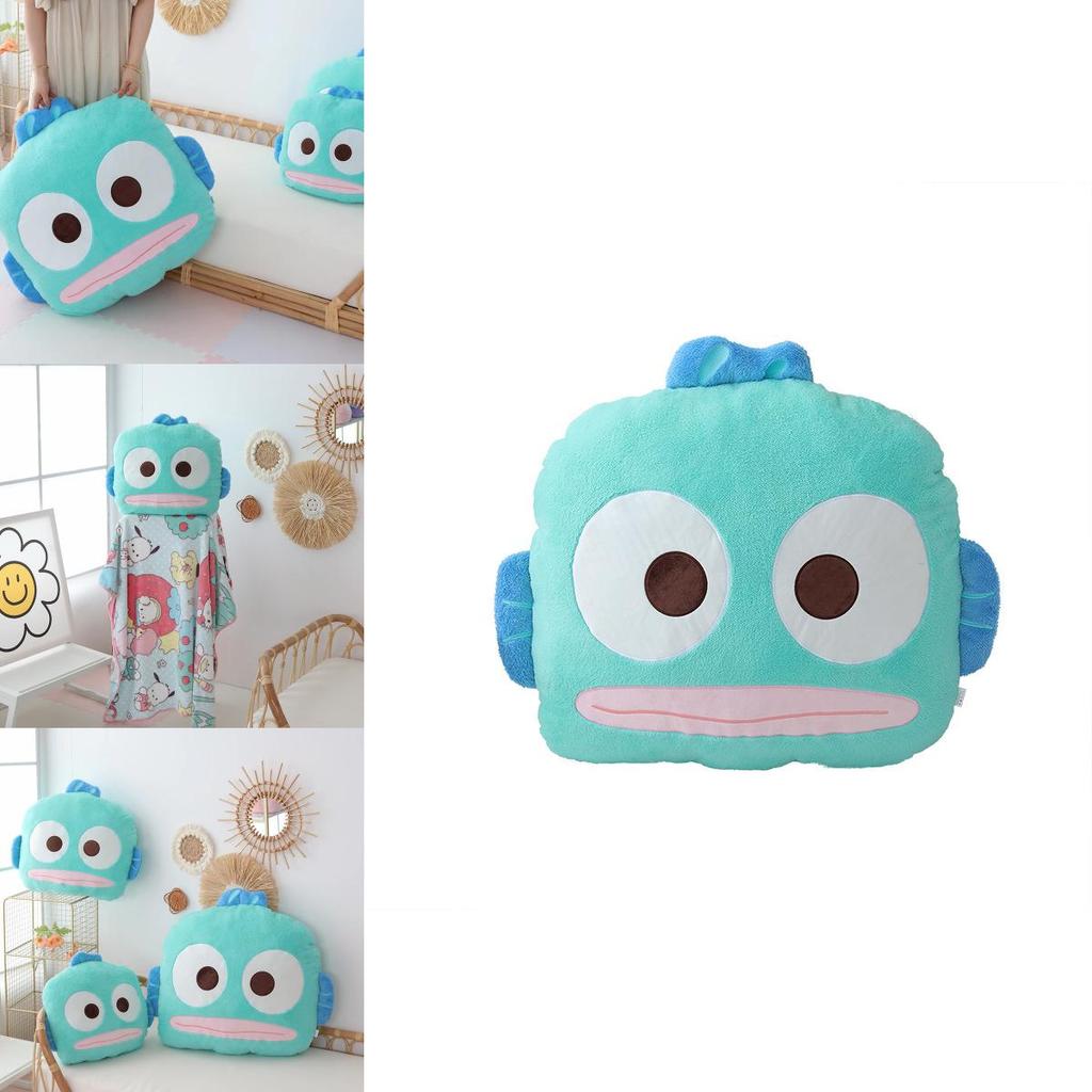 Плюшевая подушка Sanrio Hangyodon с вышивкой для гостиной и спальни