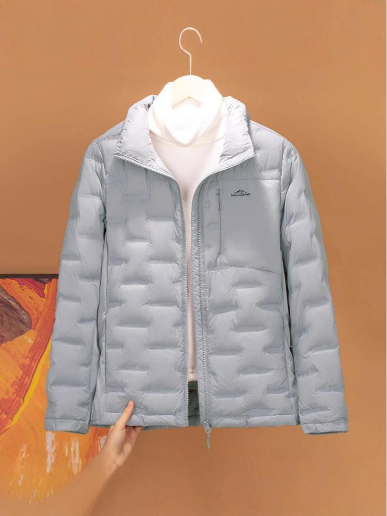 2025 Women's High-Loft Lightweight Down Jacket - Trendy Windproof & Warm Outdoor Coat for Autumn/Winter